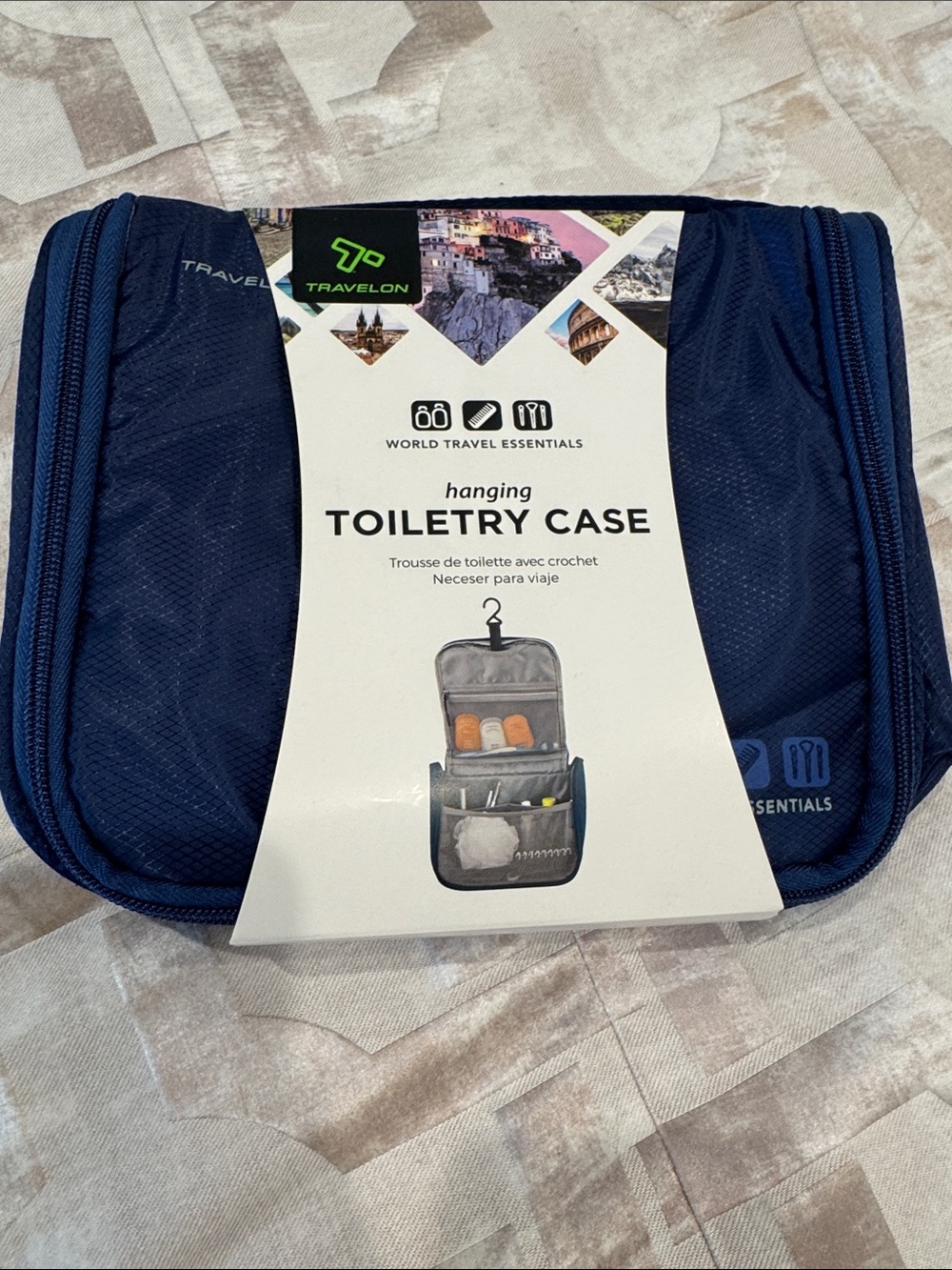 Travelon Navy Hanging Toiletry Case Organizer - NWT